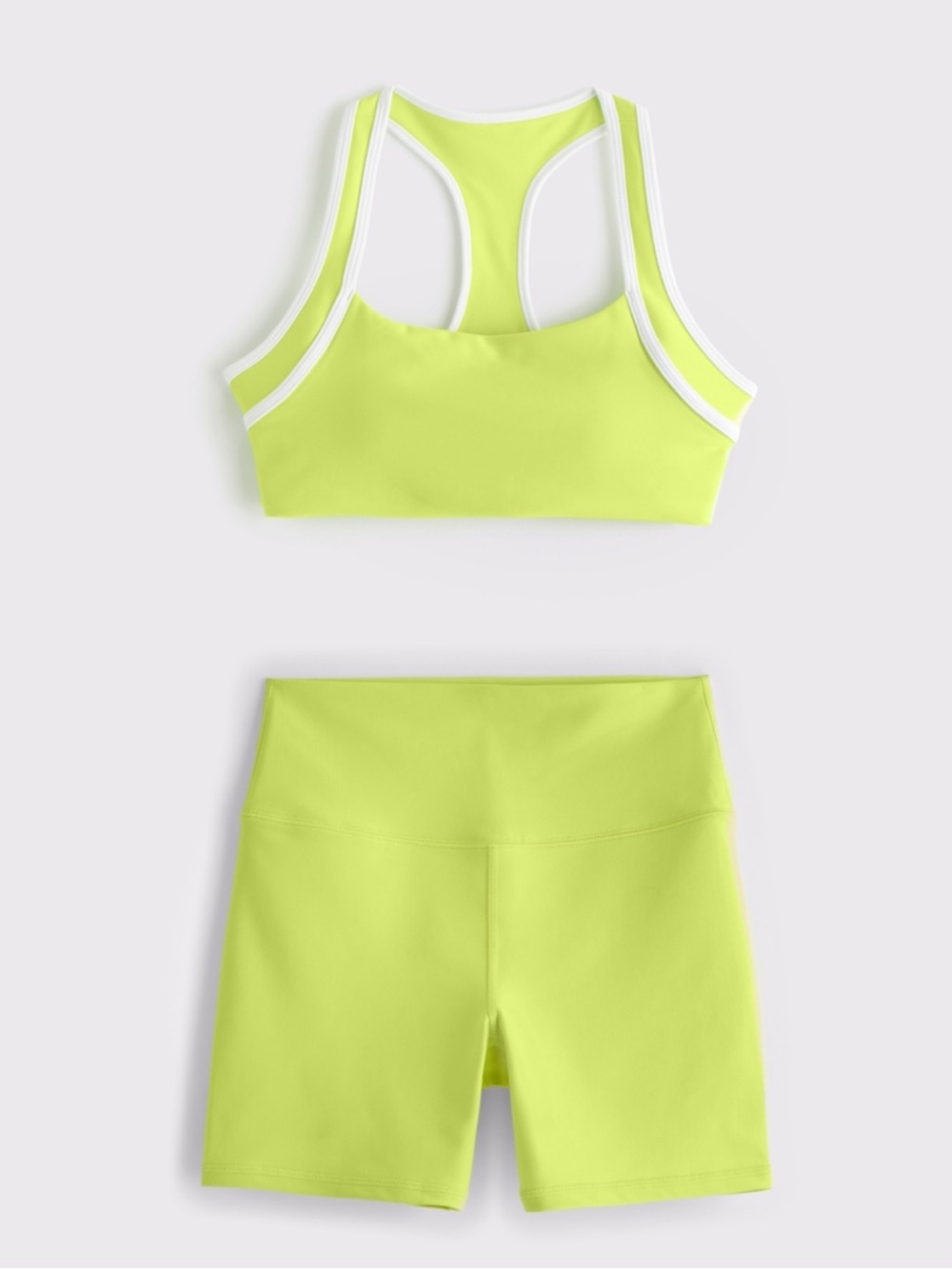 Abercrombie YPB sculptlux sports bra and bike shorts set! Size small worn once!